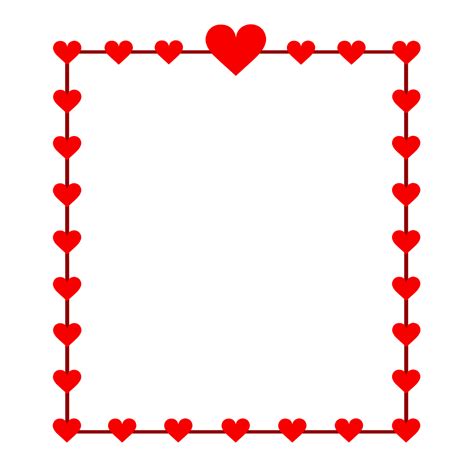 Margenes De Corazones Png Marco Para Word Clipart Picture Frames