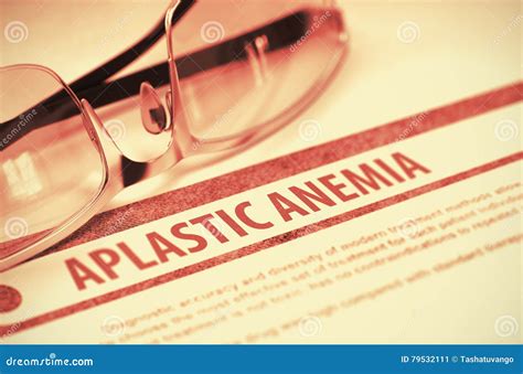 Aplastic Anemia Medicine 3d Illustration Stock Image Image Of