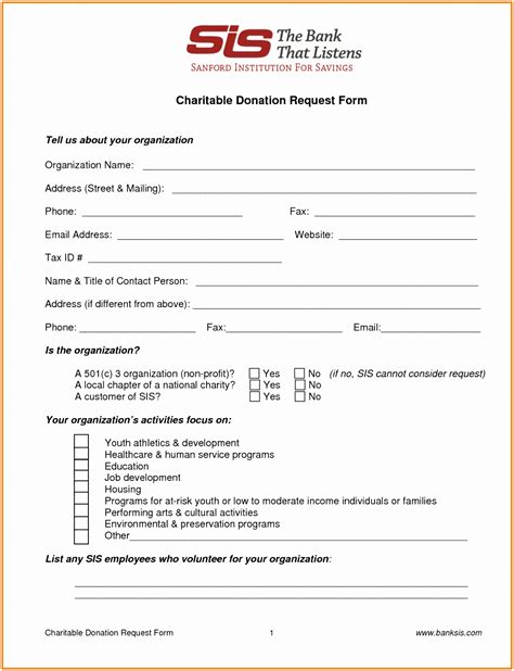 sample pledge letter simple charity pledge form template