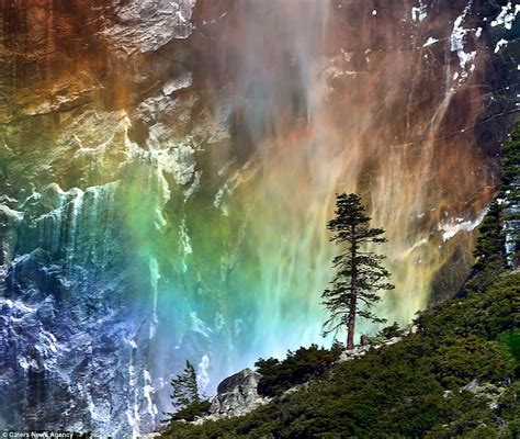 Photographer Mei Xu Captures Rainbow Forms At Bottom Of Waterfall In