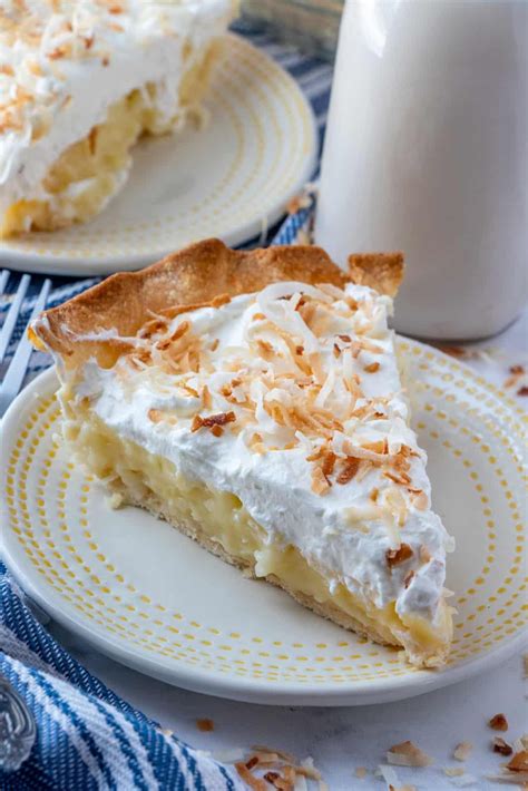 with an easy and delicious homemade filling this coconut cream pie recipe is super simple tasty