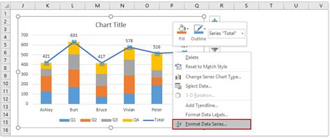 How To Show Total Value In Stacked Bar Chart Excel Best Picture Of