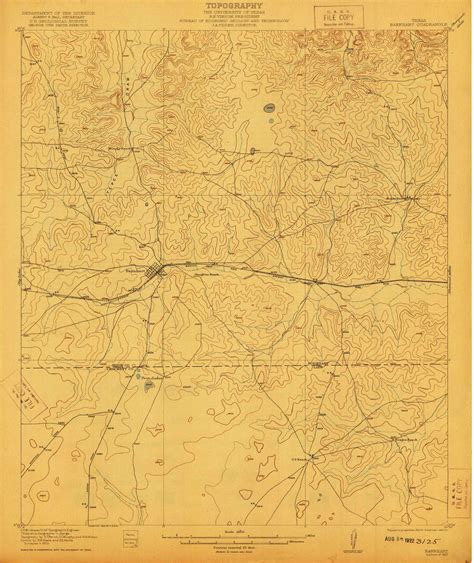 Barnhart Texas 1922 Usgs Old Topo Map Reprint 15x15 Tx Quad 123745