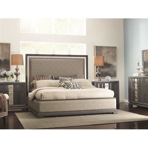 Legacy furniture brownstone village 2pc bedroom sets with queen panel storage footboard bed. Legacy Classic Furniture Tower Suite Upholstered Panel ...