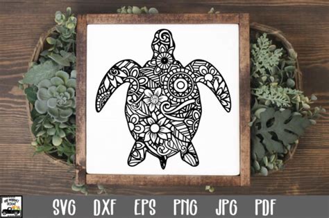 14 Mandala Sea Turtle Svg Designs Graphics