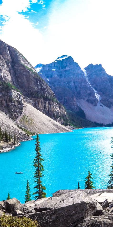 Download 1080x2160 Wallpaper Moraine Lake Banff National Park Lake