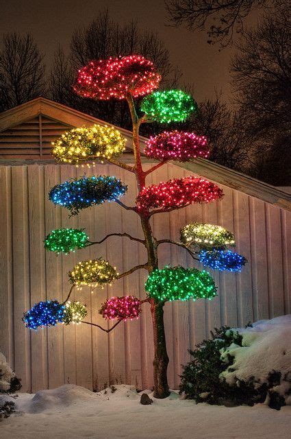 Outdoor Christmas Tree Decorations Rainbows Christmas Christmas Display