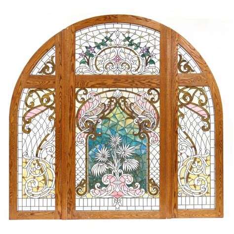 Monumental Stained Glass Arched Window Lot 6020 Garden And Architecturalnov 8 2017 6 00pm