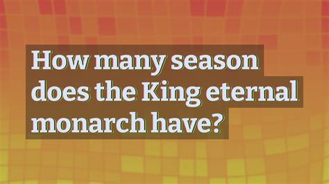 how many season does the king eternal monarch have youtube