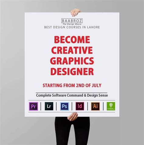 Become a creative and professional graphic designer. We guarantee the