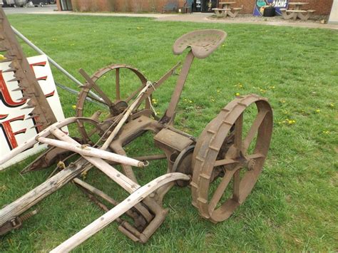 Original Early Antique Horse Drawn John Deere Hay Cutter Tractor Farm