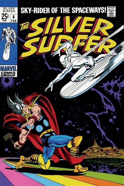 The Silver Surfer 4 John Buscema Cover Silver Surfer Comic Marvel
