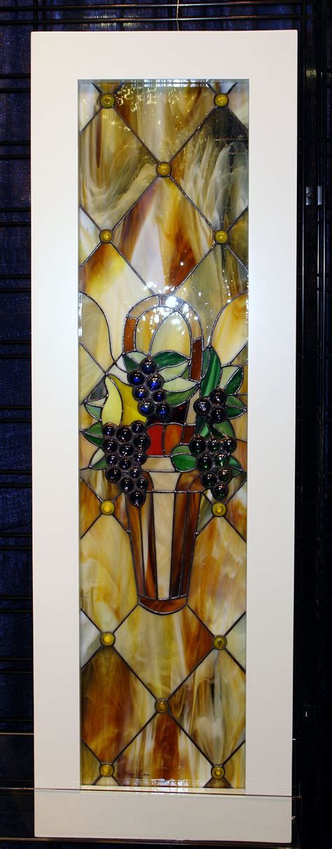 Hand Crafted Stained And Designed Glass Cabinet Inserts By Casa Loma Art Glass