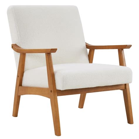 Ktaxon Mid Century Modern Arm Chair With Solid Wood Frameteddy Velvet