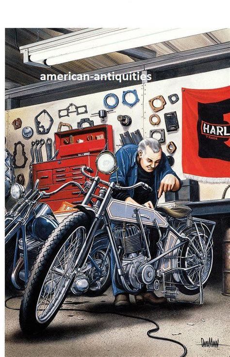 David Mann Motorcycle Biker Easyriders Centerfold Art Poster Etsy In
