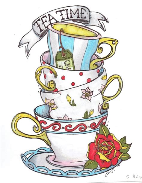 Free Alice In Wonderland Tea Party Clip Art