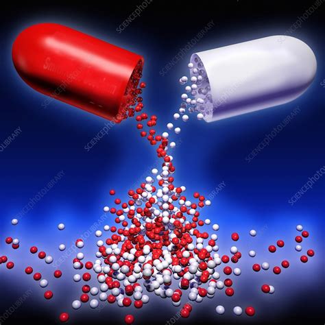 Slow-release drug capsule - Stock Image - M625/1148 - Science Photo Library