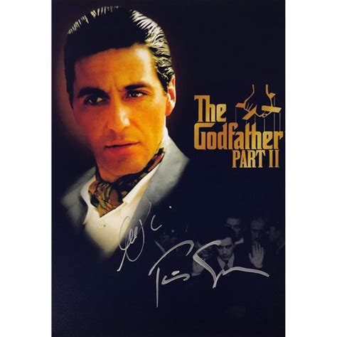 Godfather Photo Francis Ford Coppola Al Pacino Autographed Signed