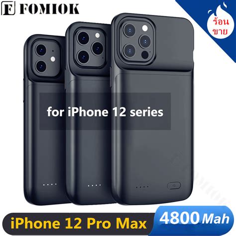 4800mah Battery Case For Iphone 12 Pro Max Soft Charger Cover Backup