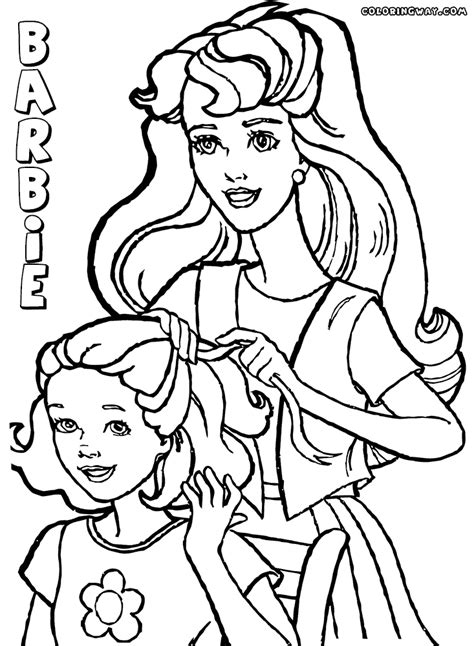 barbie coloring pages coloring pages    print