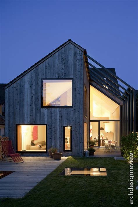 The guys were done in under four hours. Architecture and Design: Pitched roofs in modern architecture