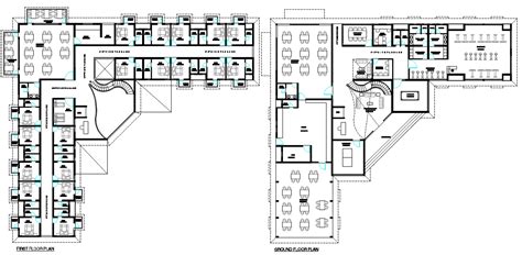 Autocad File Of Hotel Architecture Floor Plan Cad Drawing Cadbull