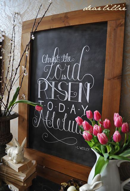 Place complementary colored napkins and plates atop the table to really make this diy decoration pop. 15 religious easter decor ideas - Lolly Jane