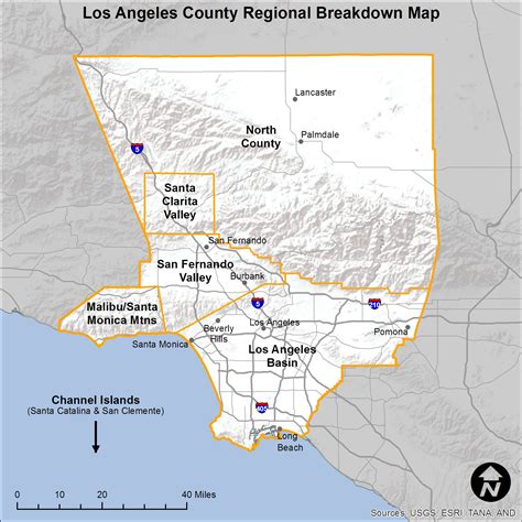 La County Map Los Angeles Map California Map County M