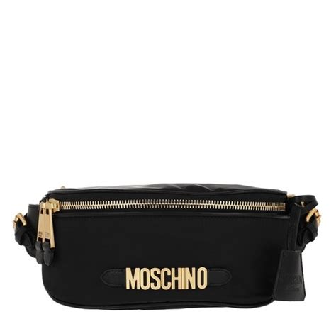 Moschino Logo Belt Bag Black Crossbody Bag Fashionette