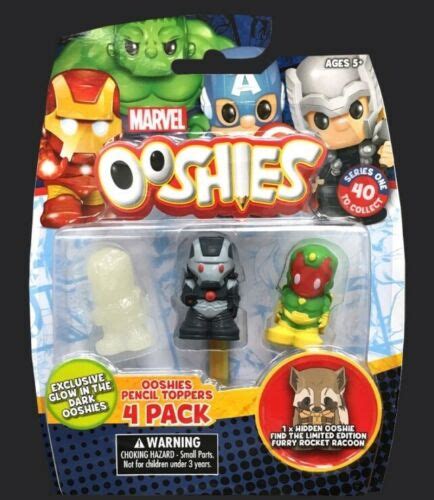 Ooshies 4 Pack Marvel Series 1 Retired Set Avengers Ebay