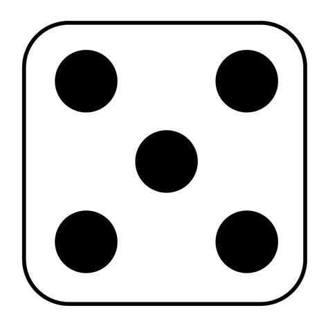 Printable dice template