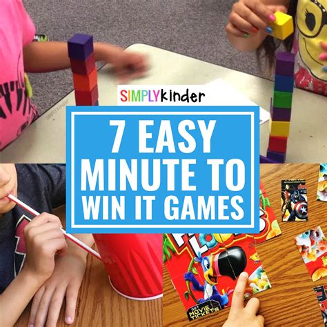 7 Easy Minute To Win It Games For Kinder Simply Kinder