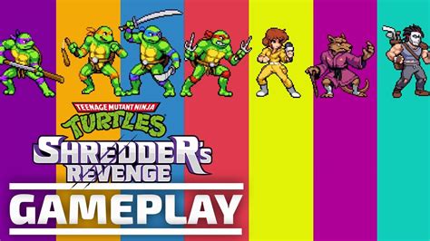 Tmnt Shredders Revenge All Characters Gameplay Youtube