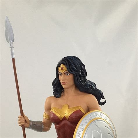 Dc Comics Wonder Woman With Spear Rebirth Statue Sdcc 2017 Exclusive Icon Heroes