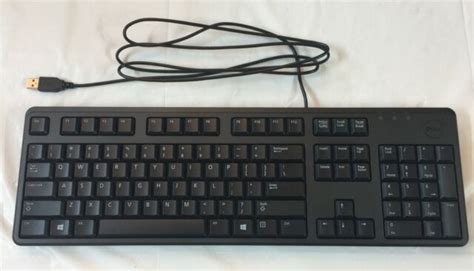Dell Keyboard Kb212 B Usb Wired Slim Black Cn 0dj454 71581 310 0289 New