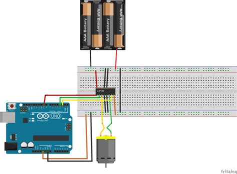 Controllo Di Un Motore Dc Con L293d Ed Arduino Arduinofacile Images