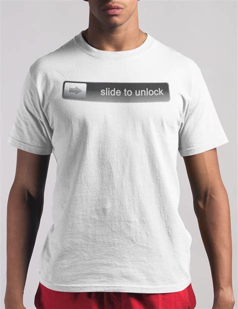 Slide To Unlock T Shirt Shirts T Shirt Mens Tshirts
