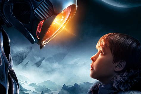 Lost In Space Will Robinson And Robot Hd Wallpaper