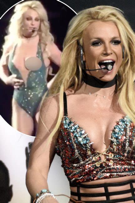 Britney Spears Suffers Racy Wardrobe Malfunction After Her Boob Falls Out Of Outfit On Stage In