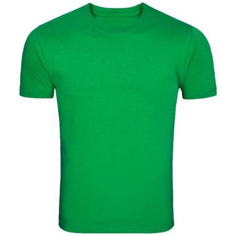 Cotton Green Round Neck Plain T Shirt Rolax Ties Manufacturing Company