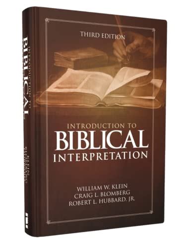 Introduction To Biblical Interpretation Third Edition Pricepulse