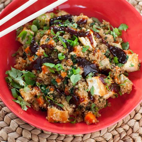 Recipe Quinoa Fried Rice With Baked Tofu And Choy Sum Blue Apron