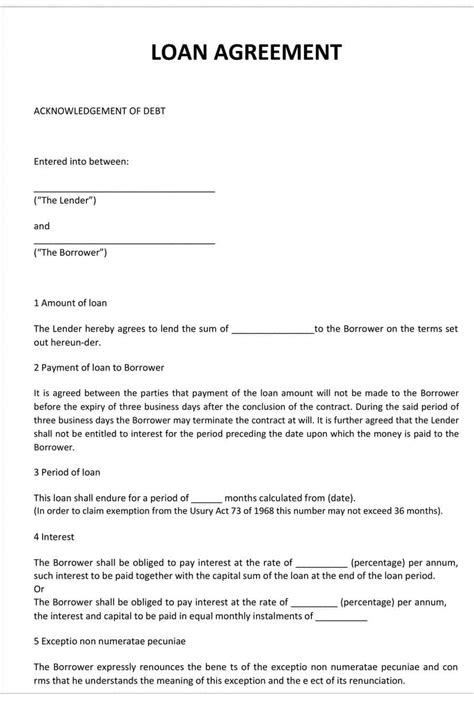The caregiver can be a personal friend or family member, and determining the patient's condition, is recommended to be a licensed nurse. Loan Agreement Contract Template South Africa | Resume Examples
