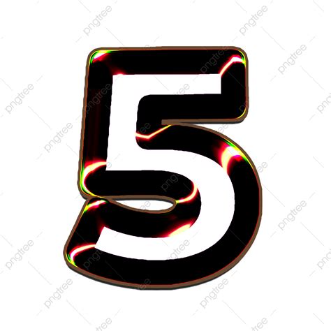 5 In 3d Png 3d Texts 5 3d 3d Effect 3d Style Png Image For Free