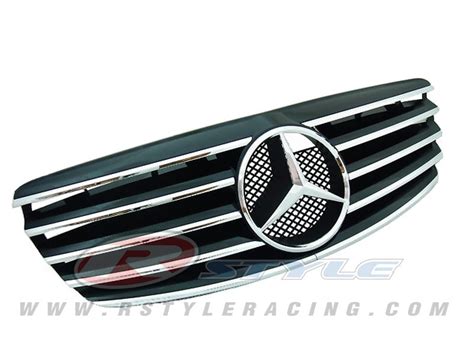 Front Grill For W21102 06 Cl Type Black Color 5 Line Style Rstyle