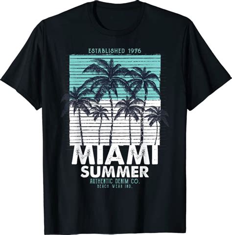 Cool Miami Beach Tee Shirts I Love Miami Florida Miami T Shirt