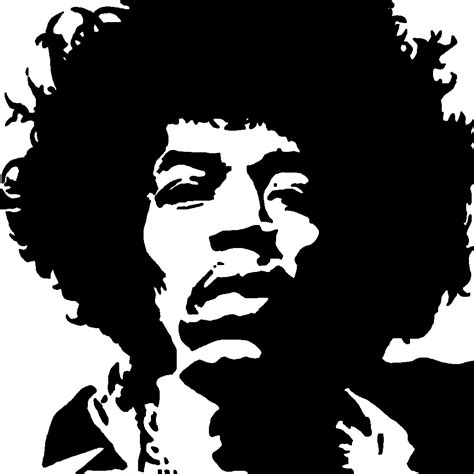 Amazing Stencils Jimi Hendrix Stencil
