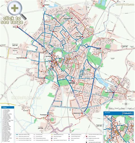 Image From Travel Mapcambridge England City