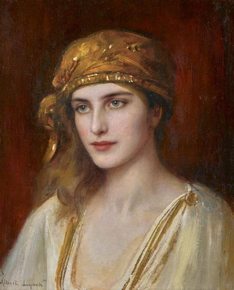 Albert Lynch Girl In A Golden Headdress 19th Century European
