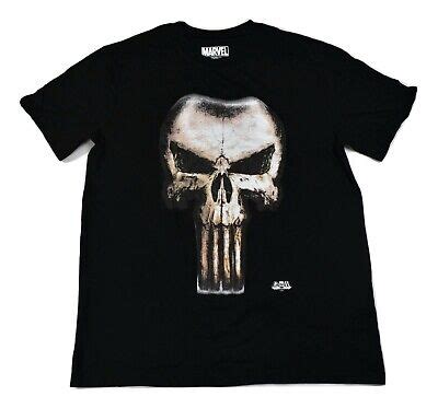 Marvel Mens Punisher Skull Logo Soft Tee Shirt New L EBay